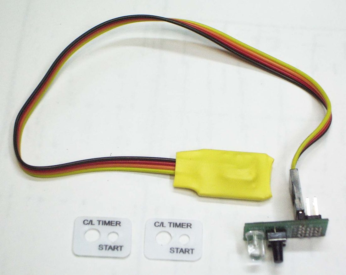 C/L Timer V6 com o acelerômetro e a máscara de instalação